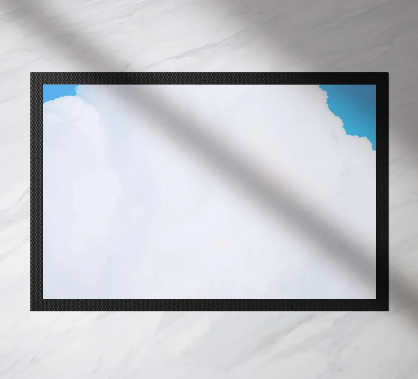 Blue Clouds III doormat by Tal Paz-Fridman