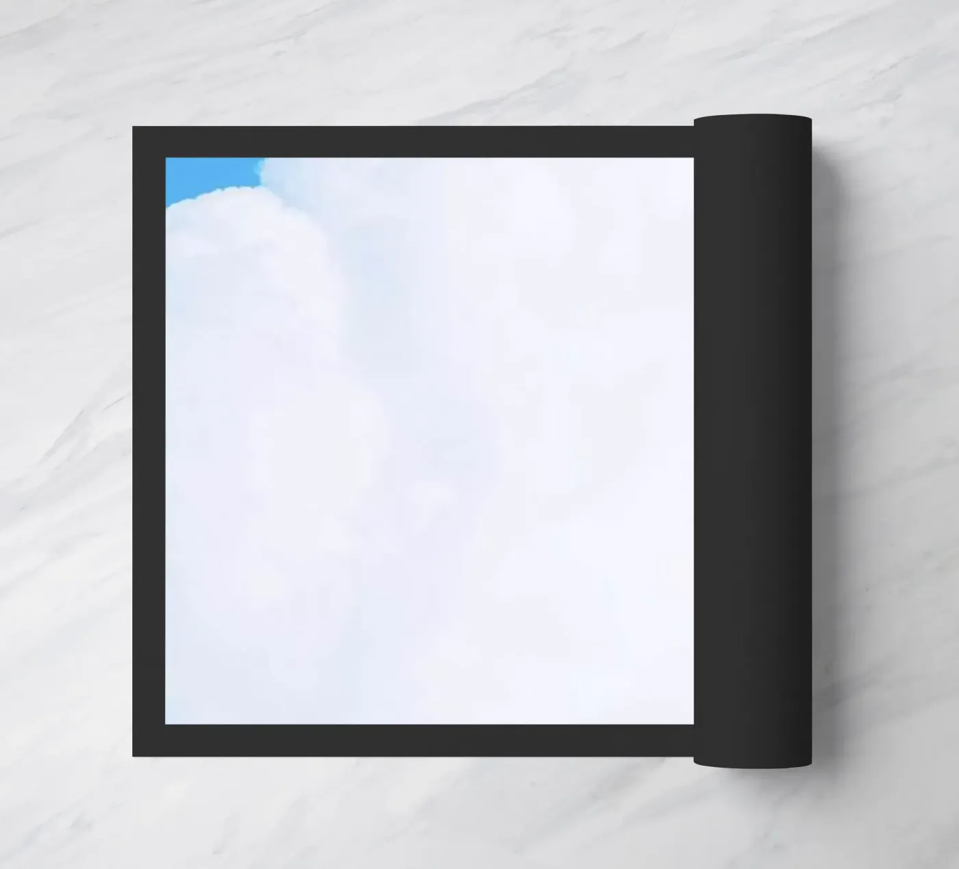 Blue Clouds III doormat by Tal Paz-Fridman