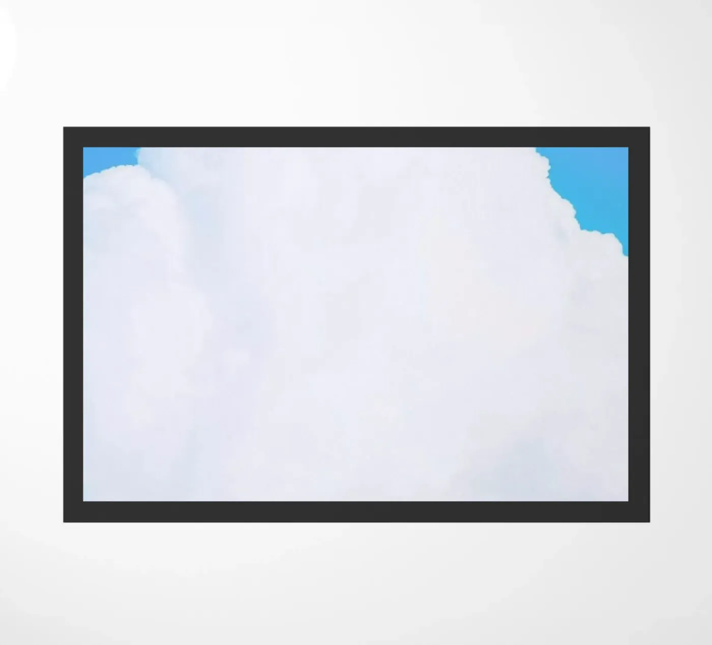 Blue Clouds III doormat by Tal Paz-Fridman