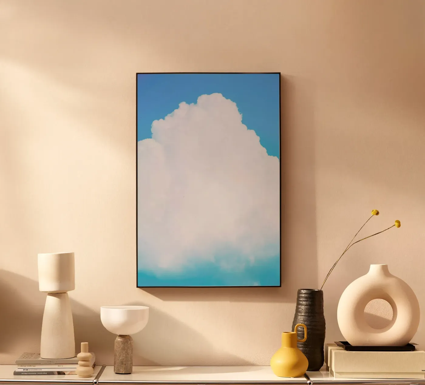 Blue Clouds III acryl van Tal Paz-Fridman