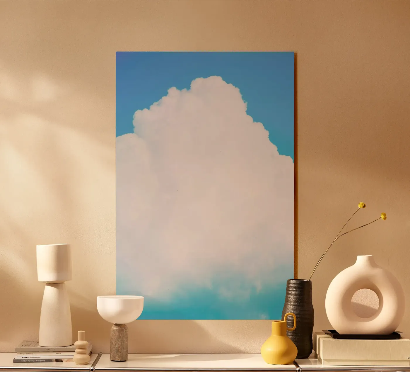 Blue Clouds III acryl van Tal Paz-Fridman