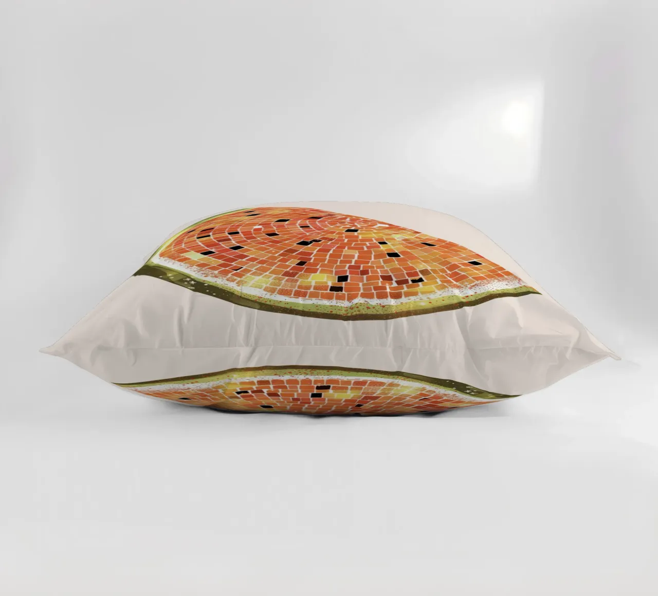 Fetta d'anguria, palla da discoteca - Frutta cuscino da Peaches Art Prints