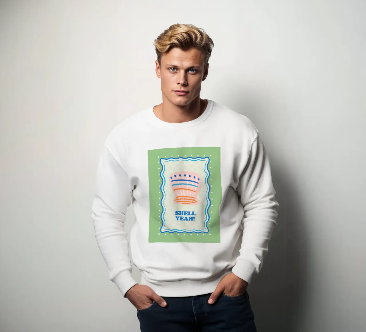 Shell yeah! Sweatshirt von Studio Birchwood