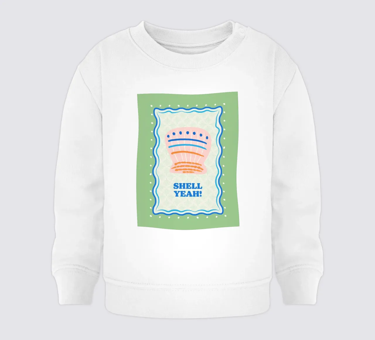 Shell yeah! baby sweatshirt by Studio Birchwood