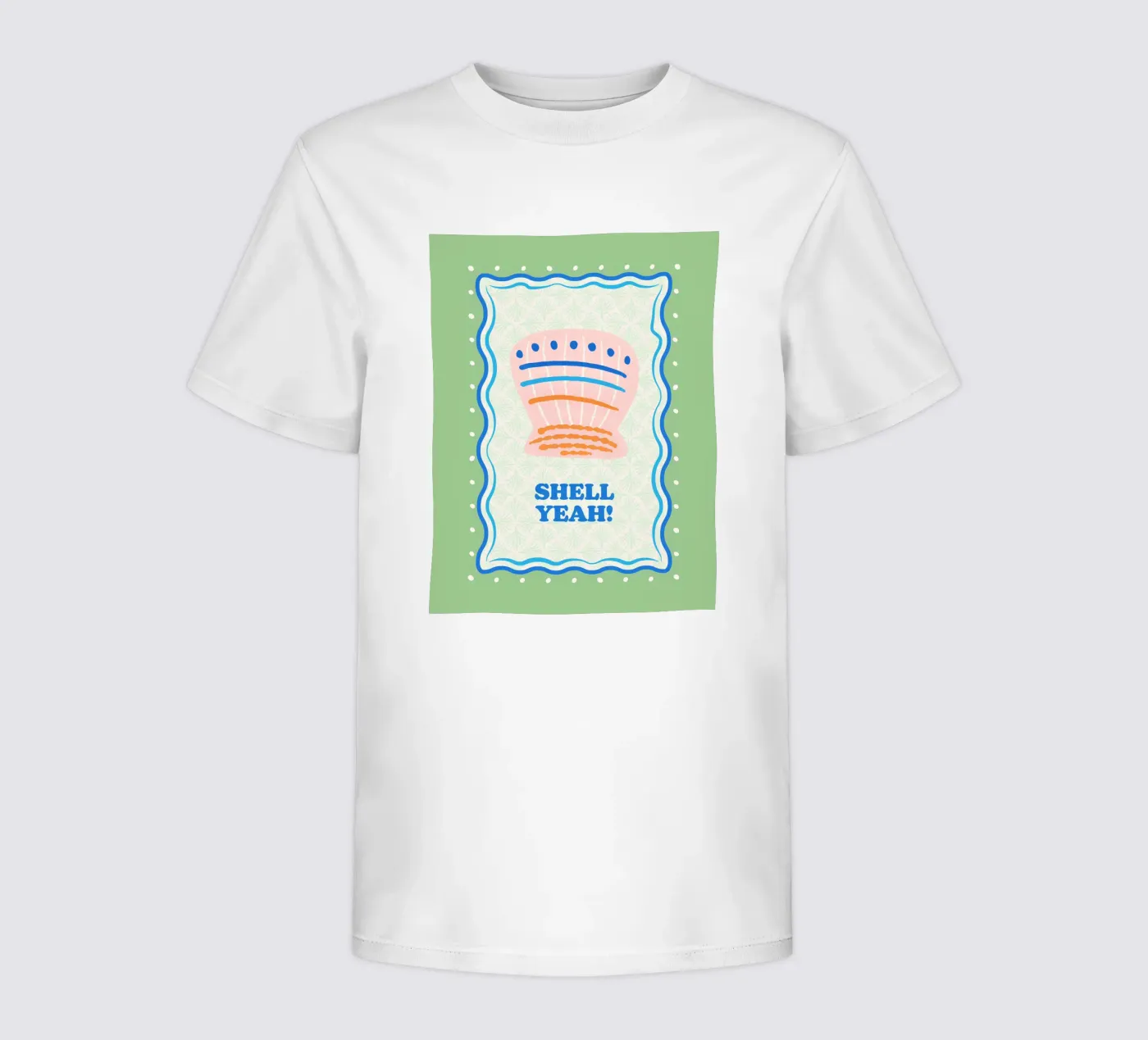 Shell yeah! kinder t-shirt van Studio Birchwood