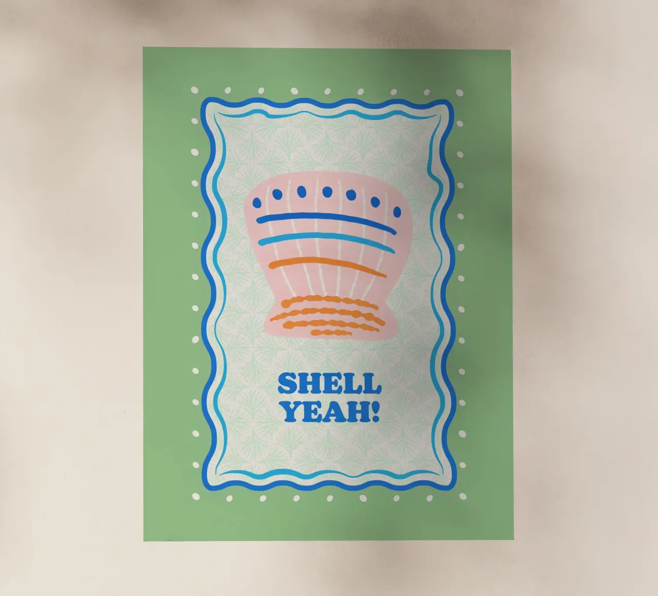 Shell yeah! backlit folie van Studio Birchwood