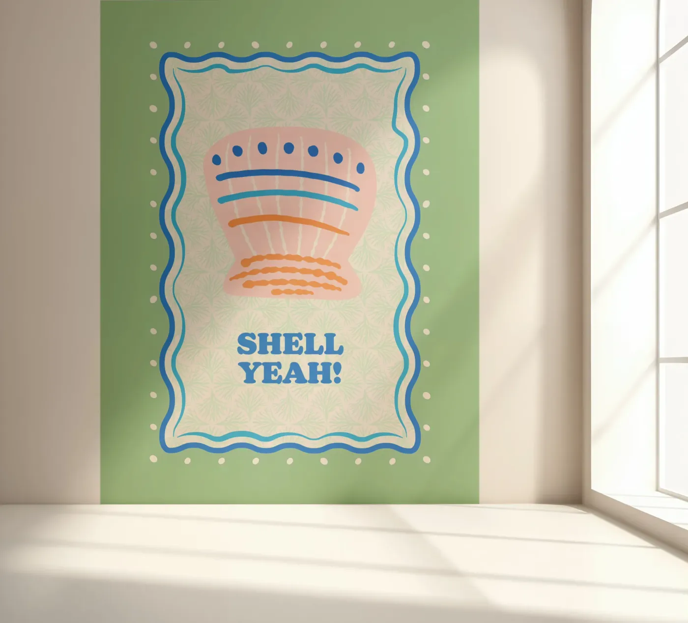 Shell yeah! fotobehang van Studio Birchwood
