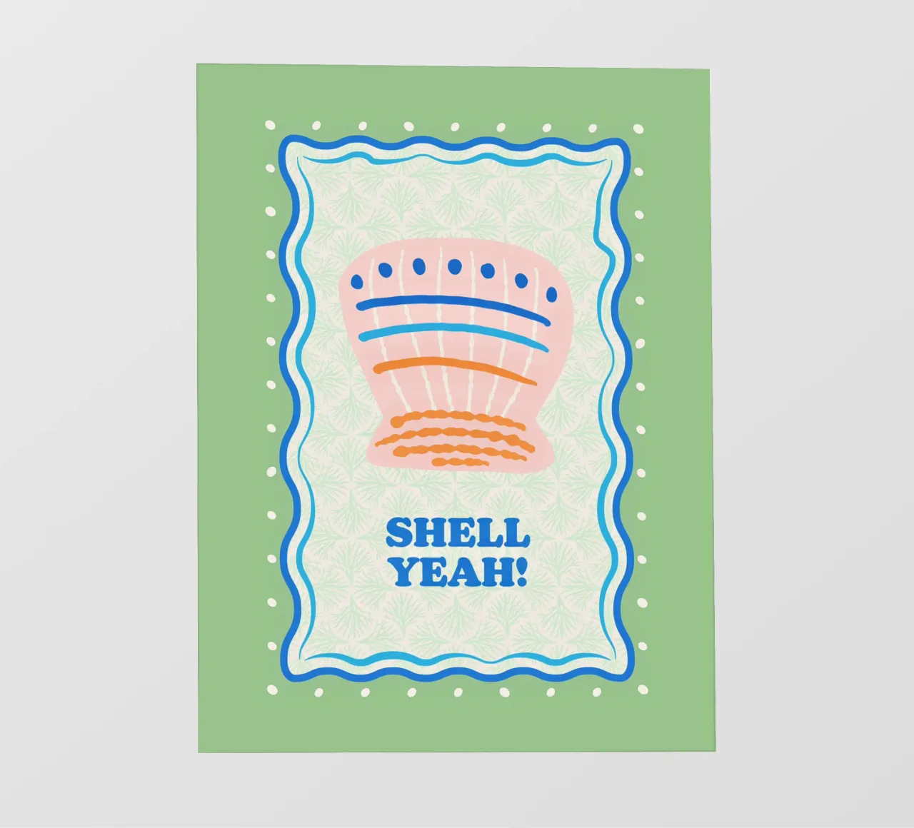 Shell yeah! fotobehang van Studio Birchwood