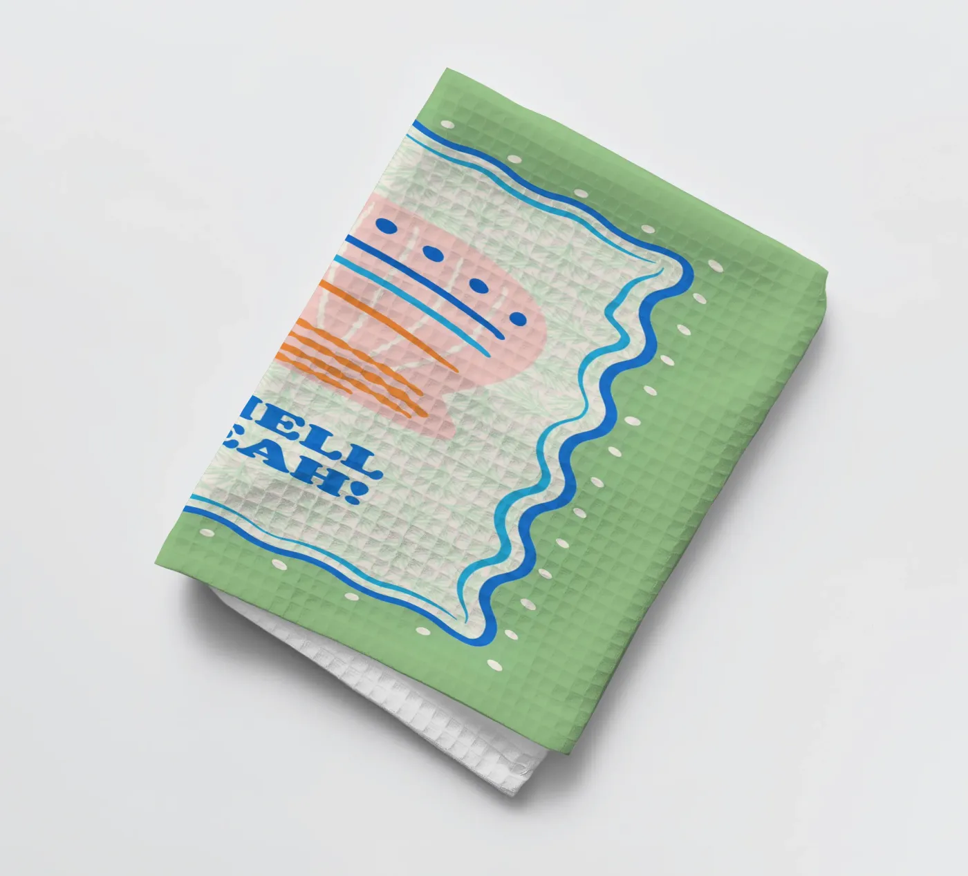 Shell yeah! tea towel by Studio Birchwood