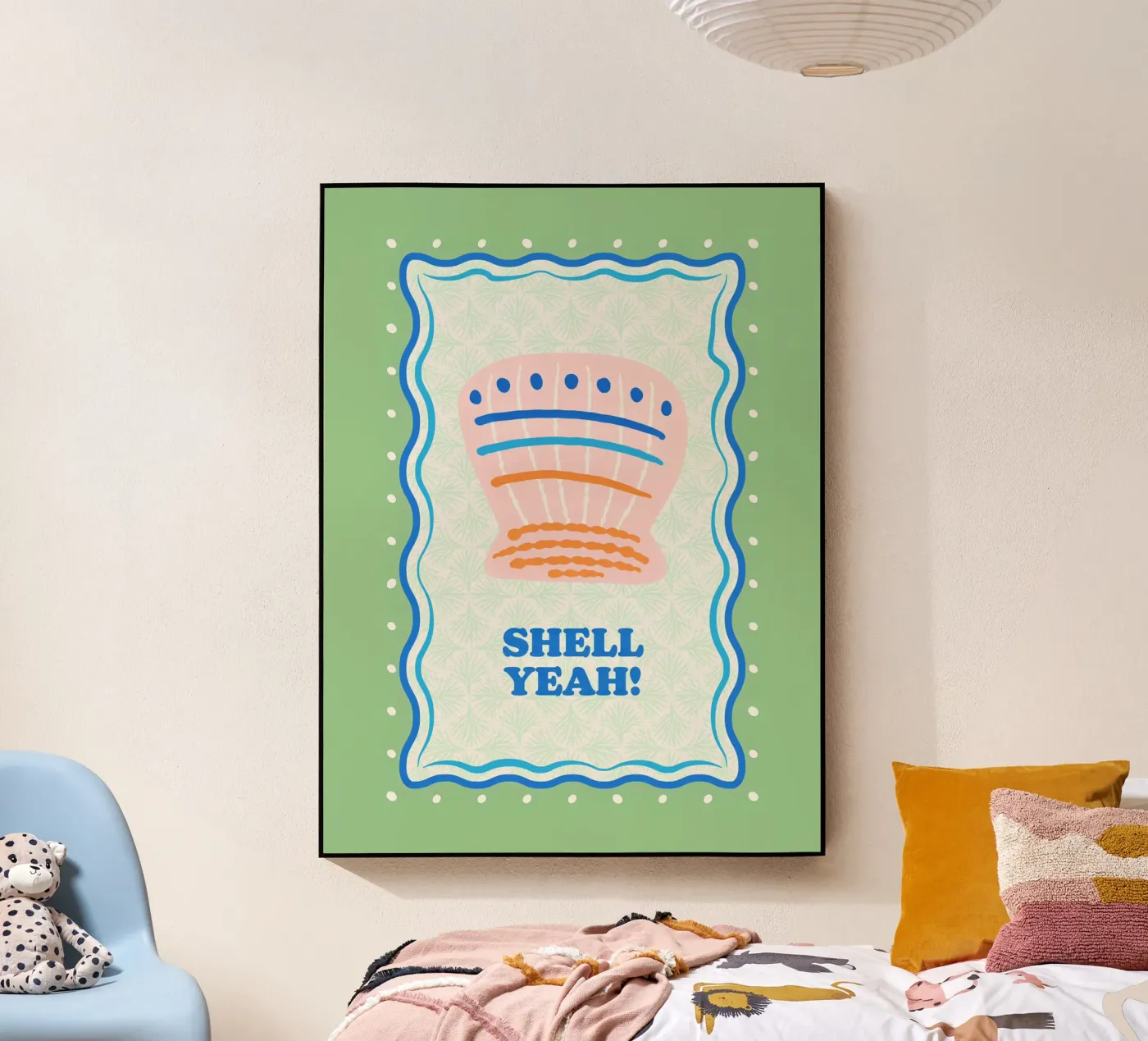 Shell yeah! acryl van Studio Birchwood