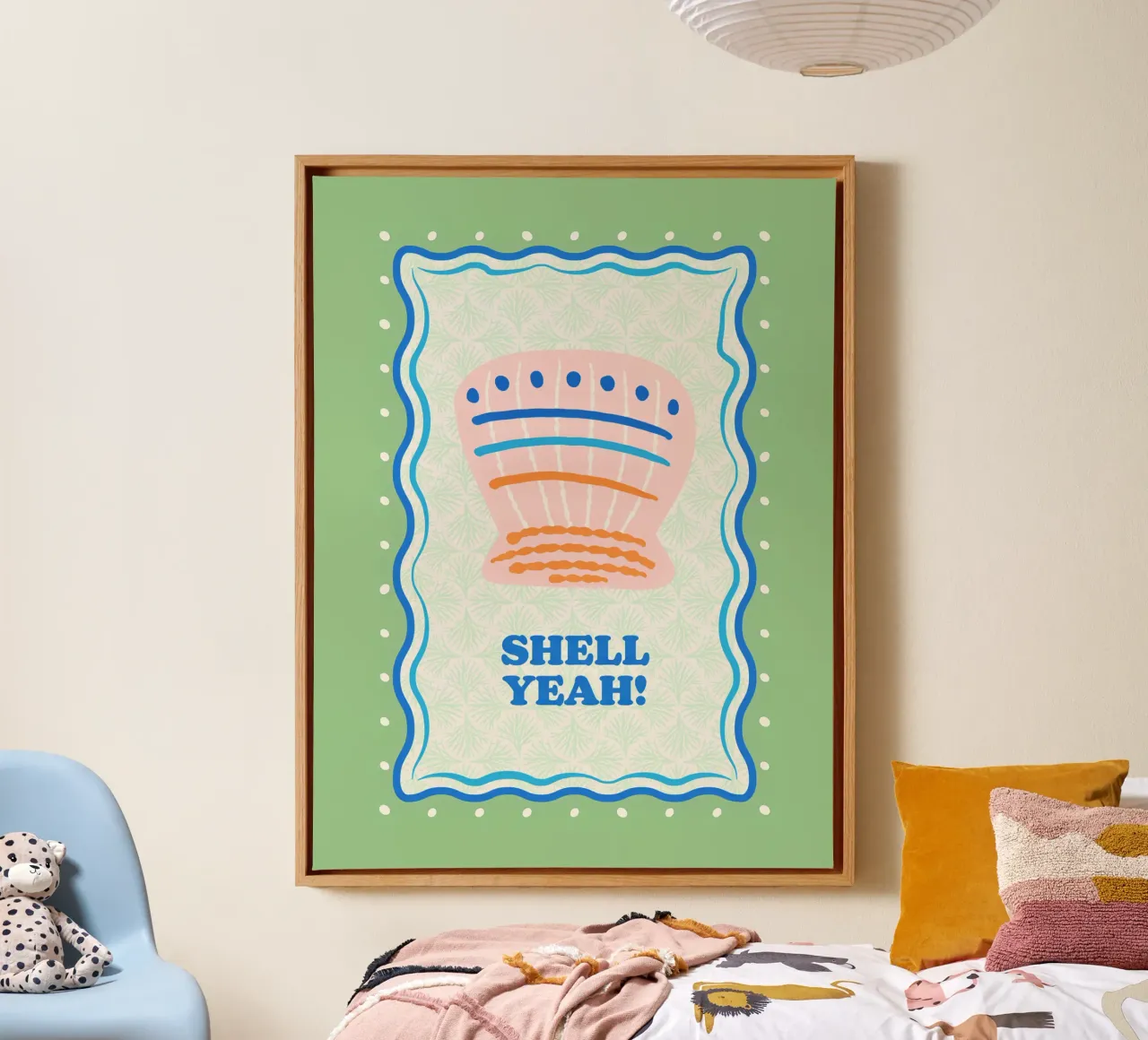 Shell yeah! tela con Cornice a cassetta da Studio Birchwood