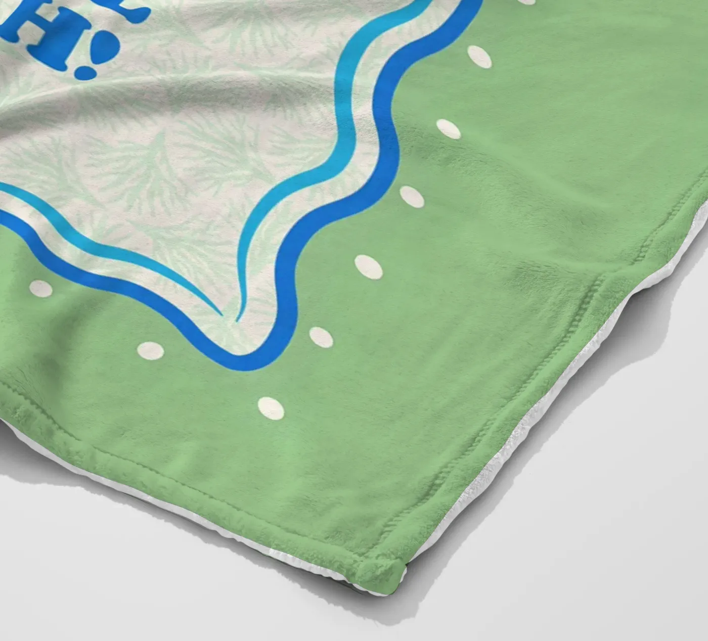 Shell yeah! fleece blanket by Studio Birchwood