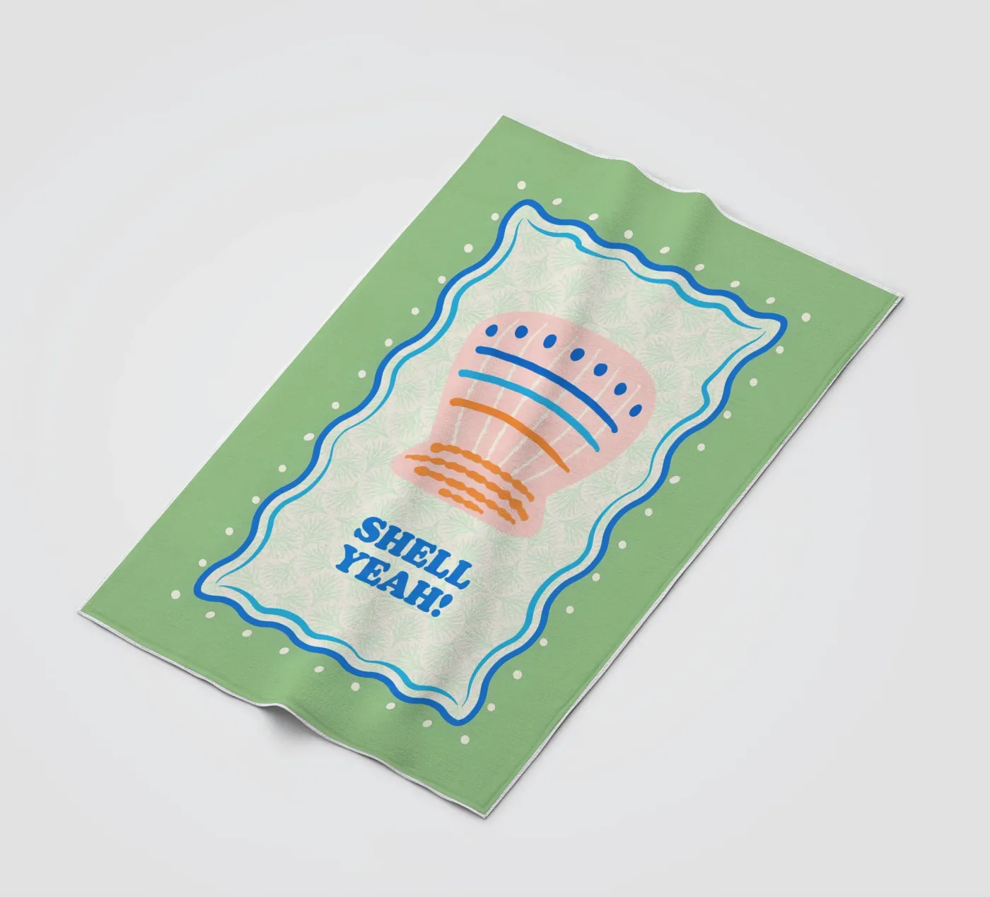 Shell yeah! fleece blanket by Studio Birchwood