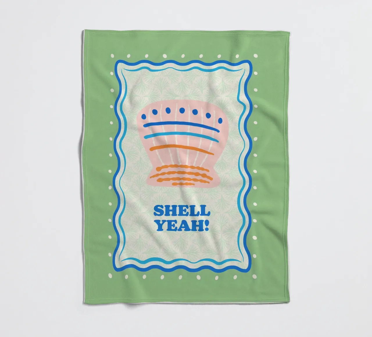 Shell yeah! fleecedeken van Studio Birchwood