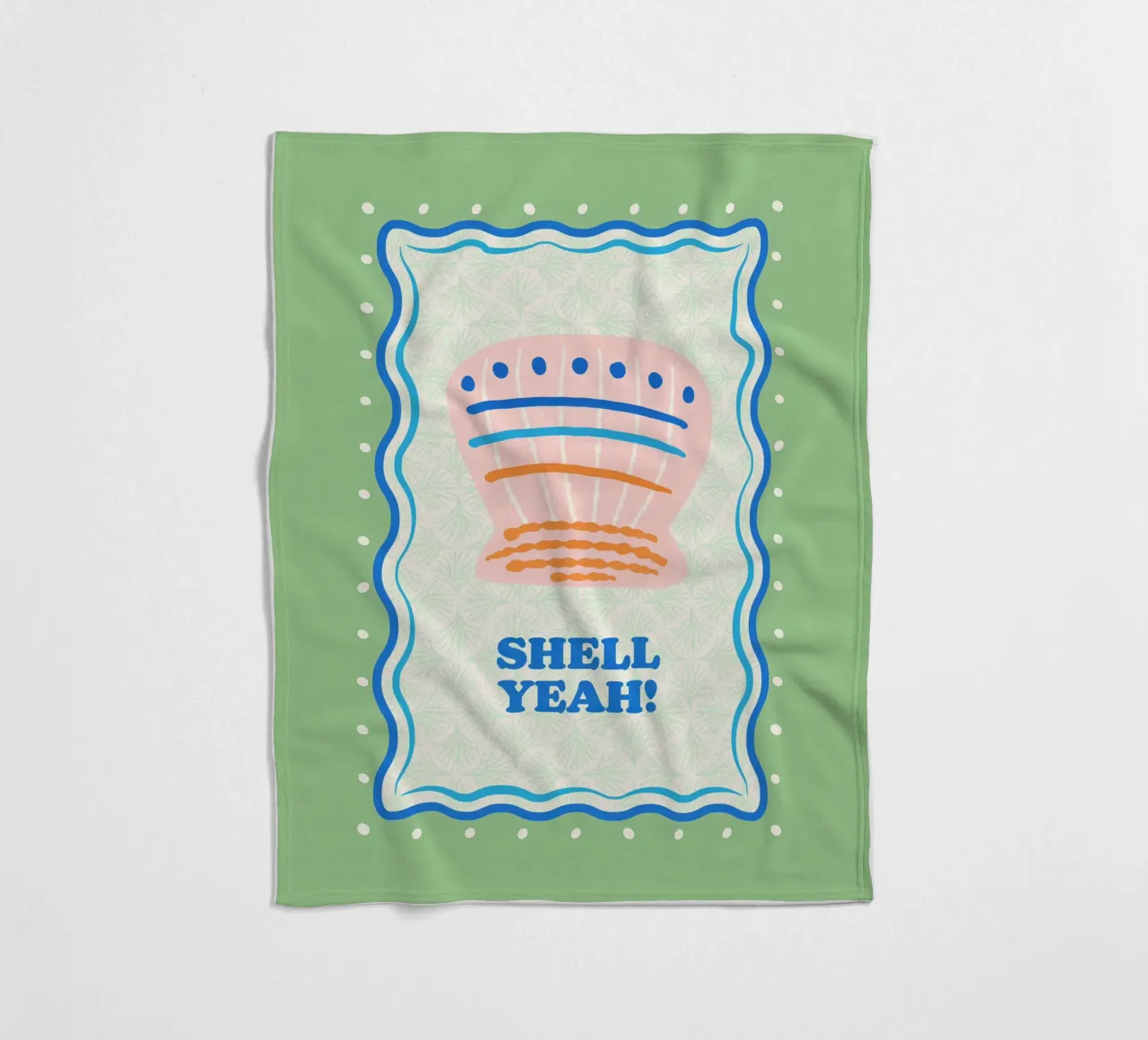 Shell yeah! fleecedeken van Studio Birchwood