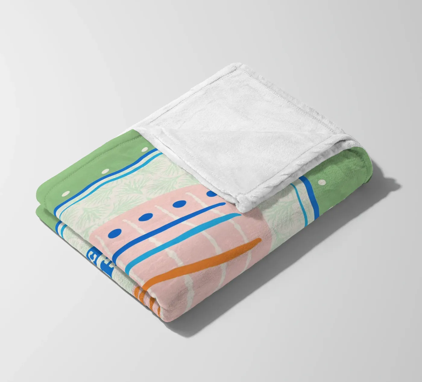 Shell yeah! fleece blanket by Studio Birchwood