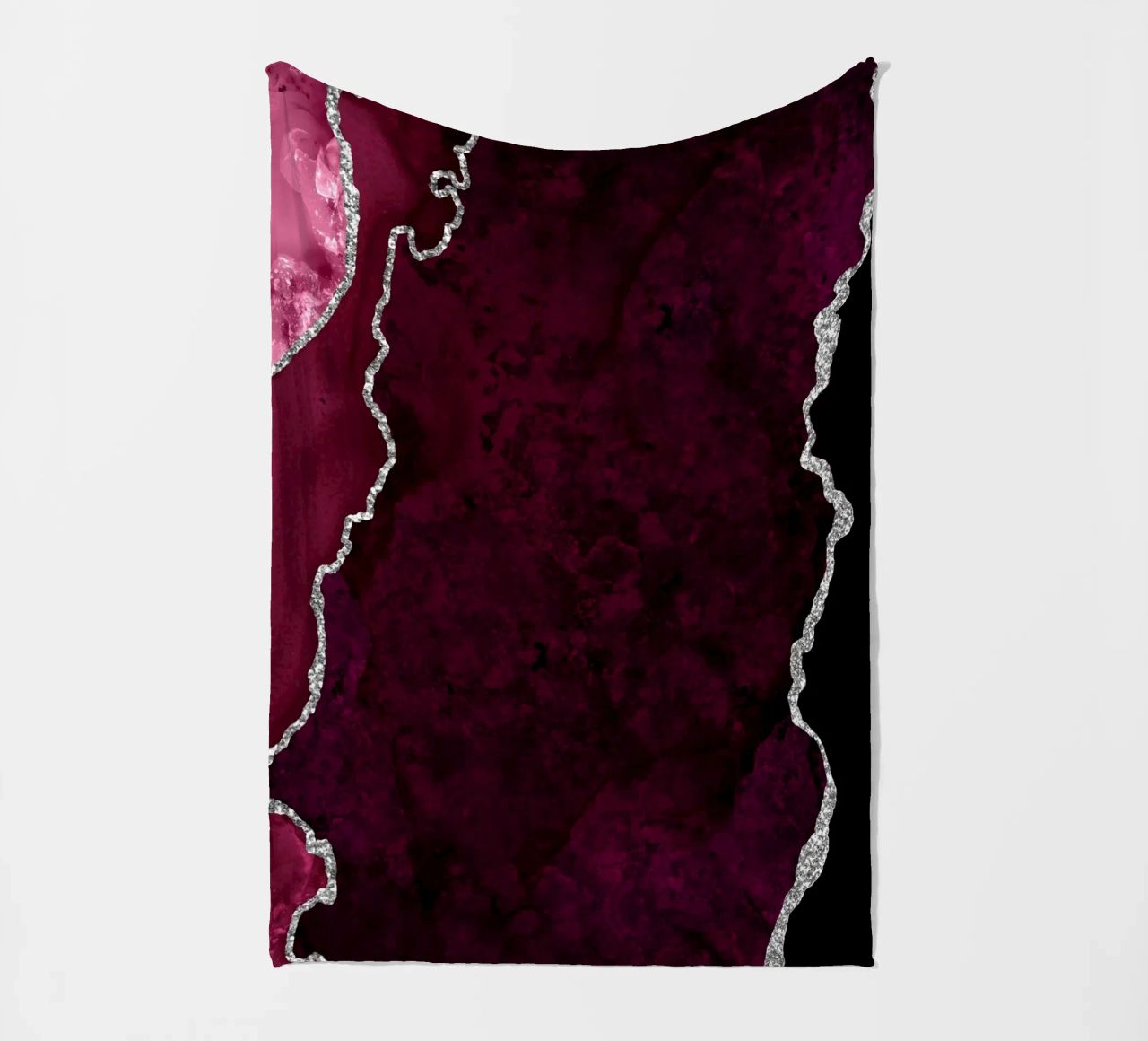 Agata bordeaux e argento Texture 01 coperta in pile da Gemstone Textures