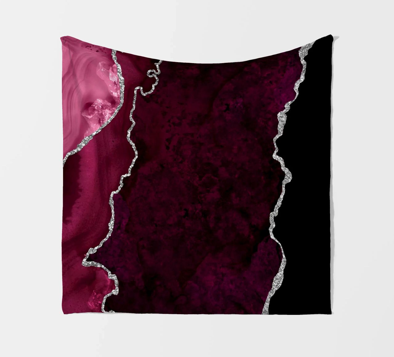 Agata bordeaux e argento Texture 01 coperta in pile da Gemstone Textures