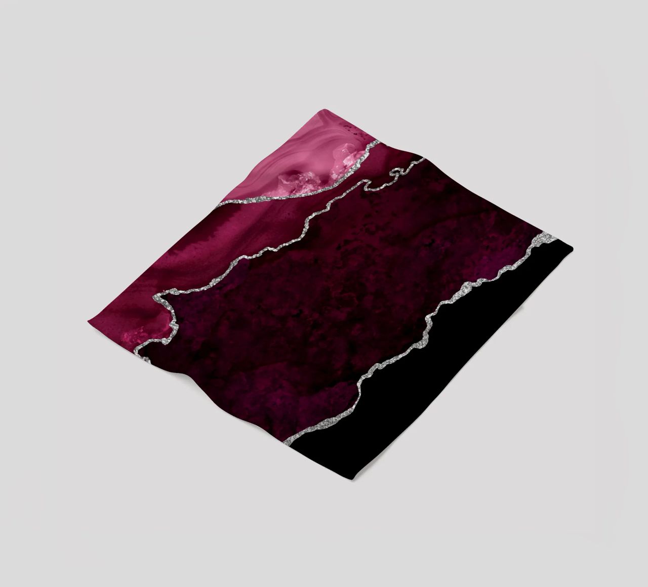 Agata bordeaux e argento Texture 01 coperta in pile da Gemstone Textures