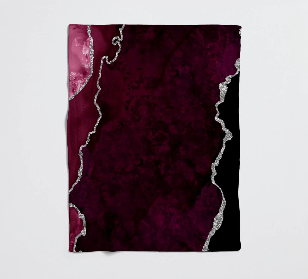 Agata bordeaux e argento Texture 01 coperta in pile da Gemstone Textures