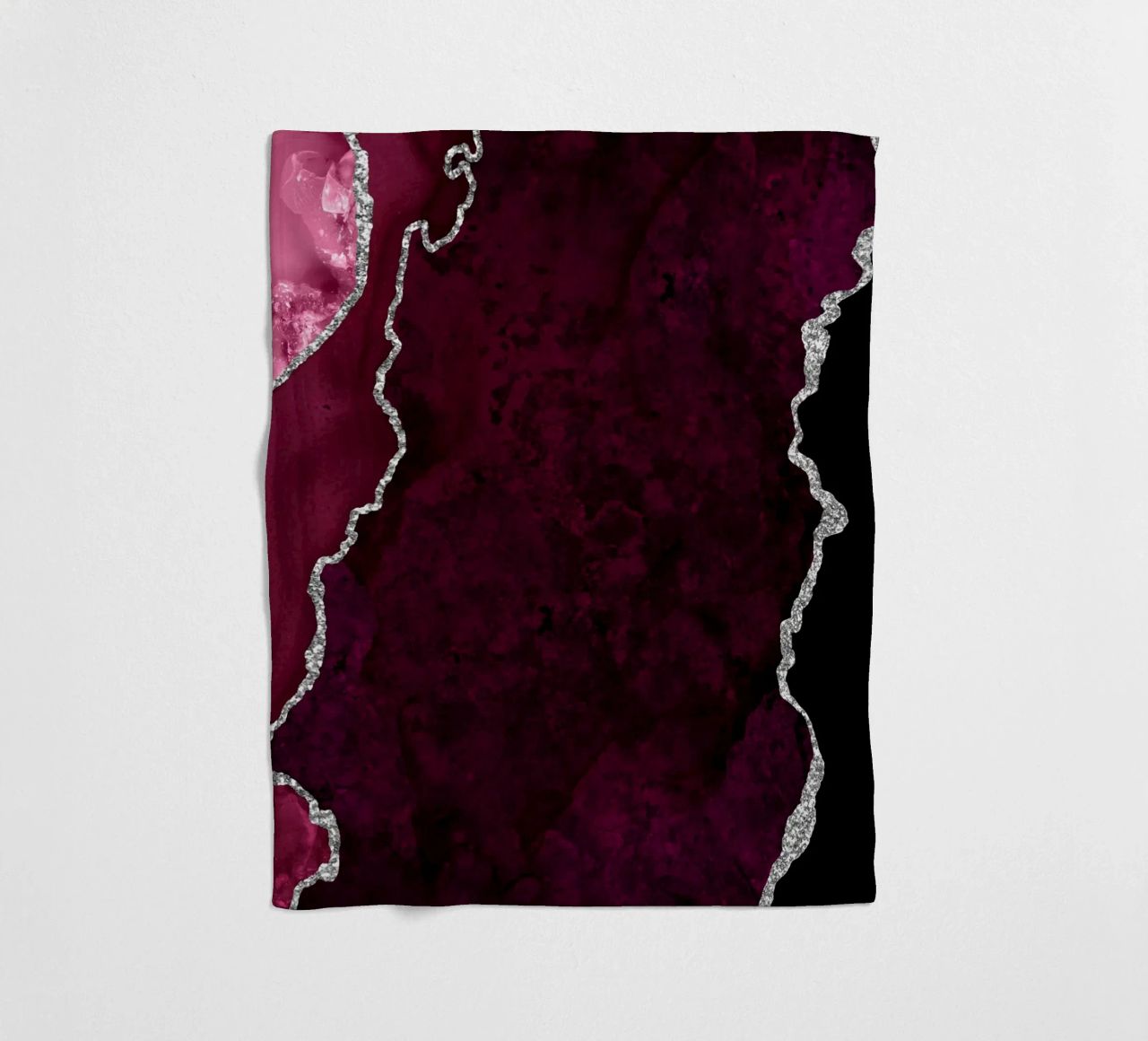 Agata bordeaux e argento Texture 01 coperta in pile da Gemstone Textures