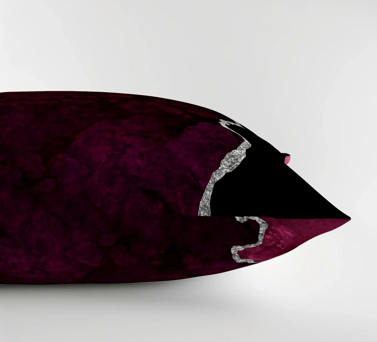 Agata bordeaux e argento Texture 01 cuscino da Gemstone Textures