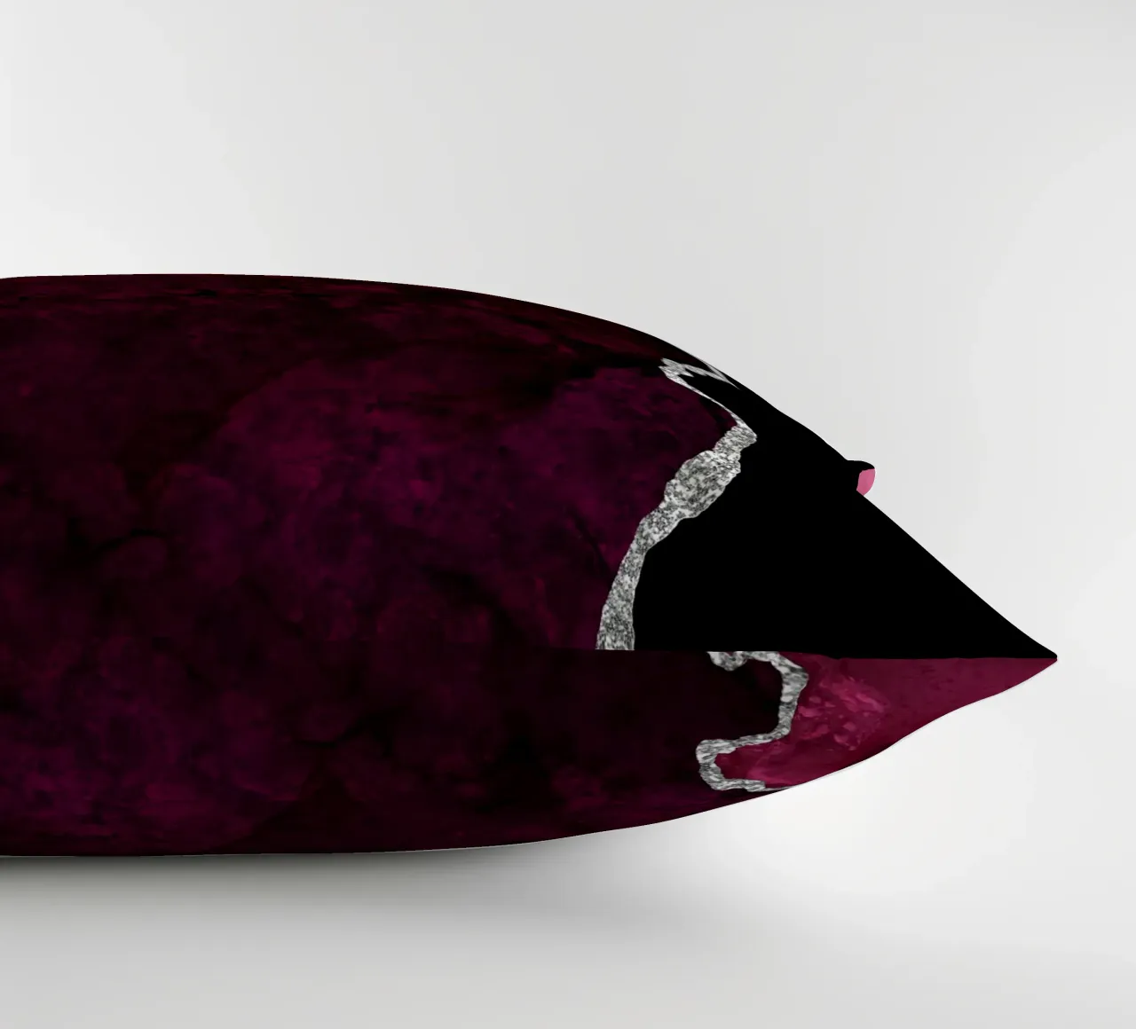Bourgogne & Agate argentée Texture 01 coussin de Gemstone Textures