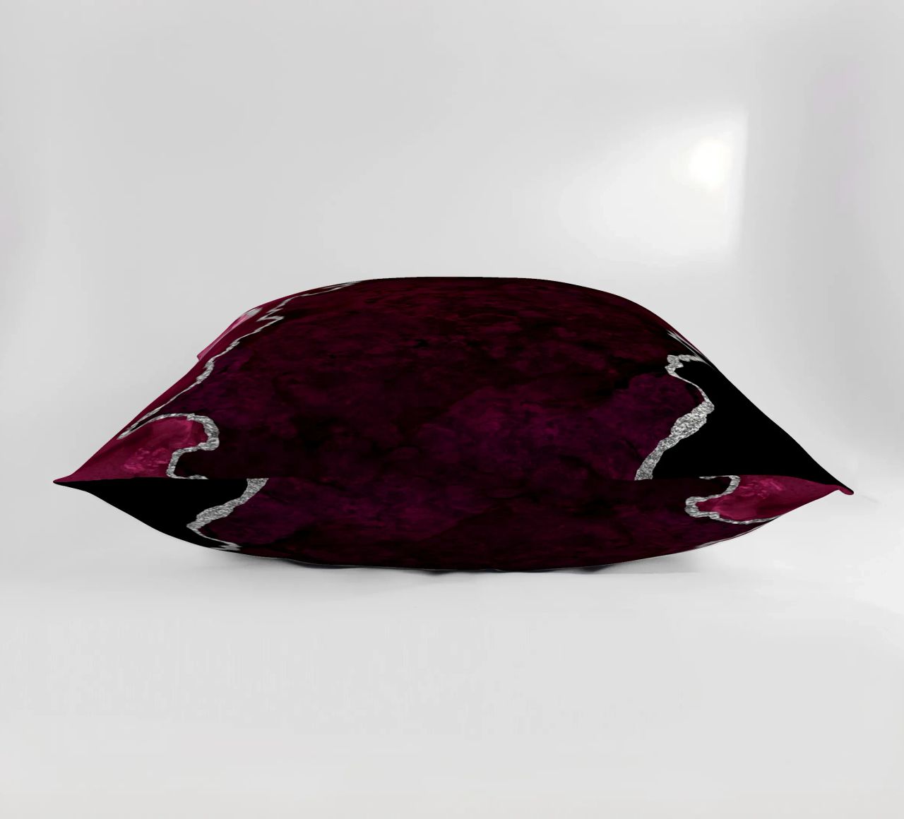 Agata bordeaux e argento Texture 01 cuscino da Gemstone Textures