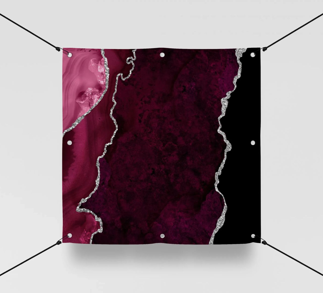 Agata bordeaux e argento Texture 01 telo in pvc da Gemstone Textures