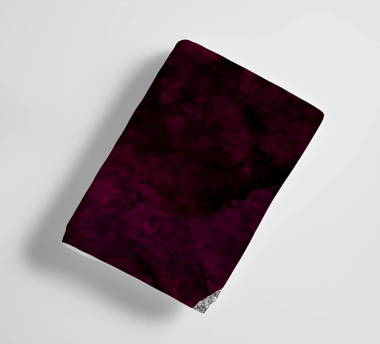 Agata bordeaux e argento Texture 01 asciugamano da bagno da Gemstone Textures