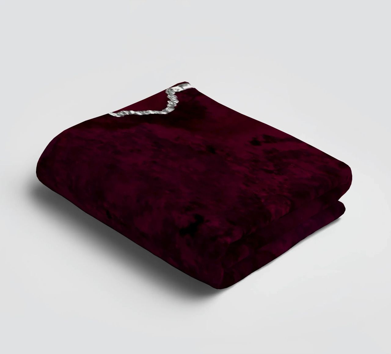 Agata bordeaux e argento Texture 01 asciugamano da bagno da Gemstone Textures