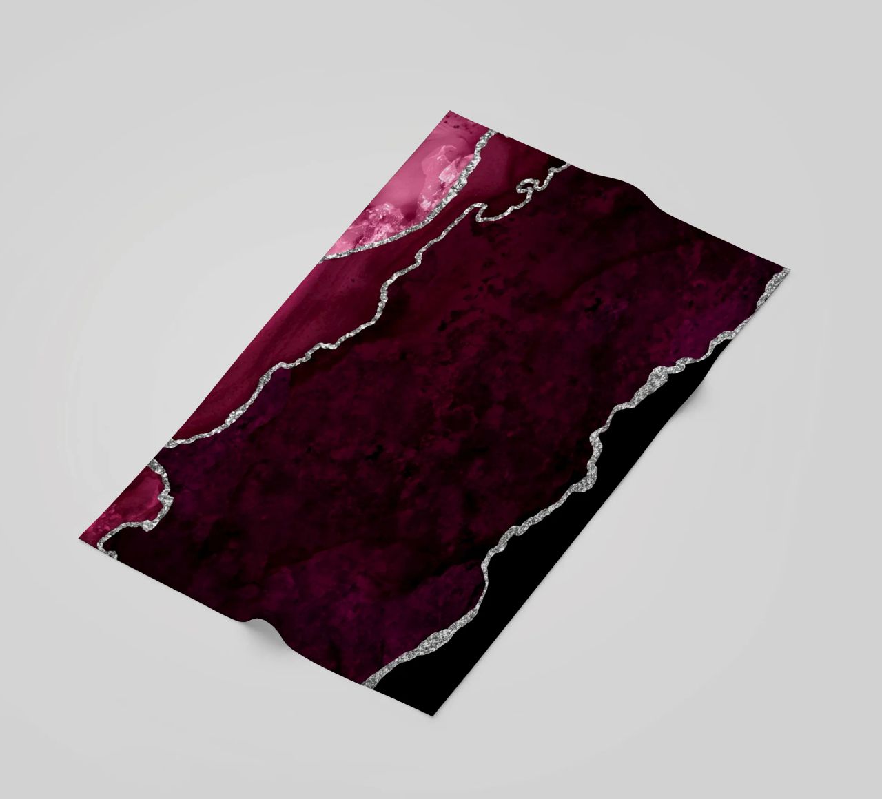 Agata bordeaux e argento Texture 01 telo mare da Gemstone Textures