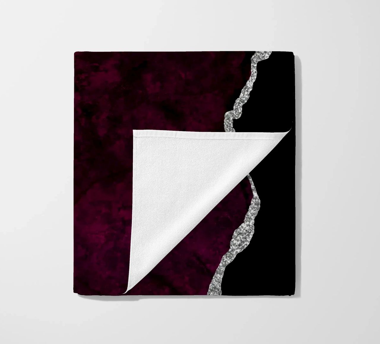 Agata bordeaux e argento Texture 01 telo mare da Gemstone Textures