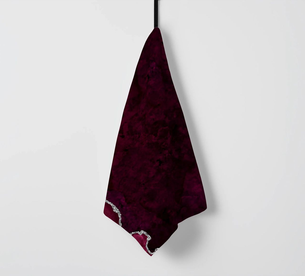 Agata bordeaux e argento Texture 01 canovaccio da cucina da Gemstone Textures