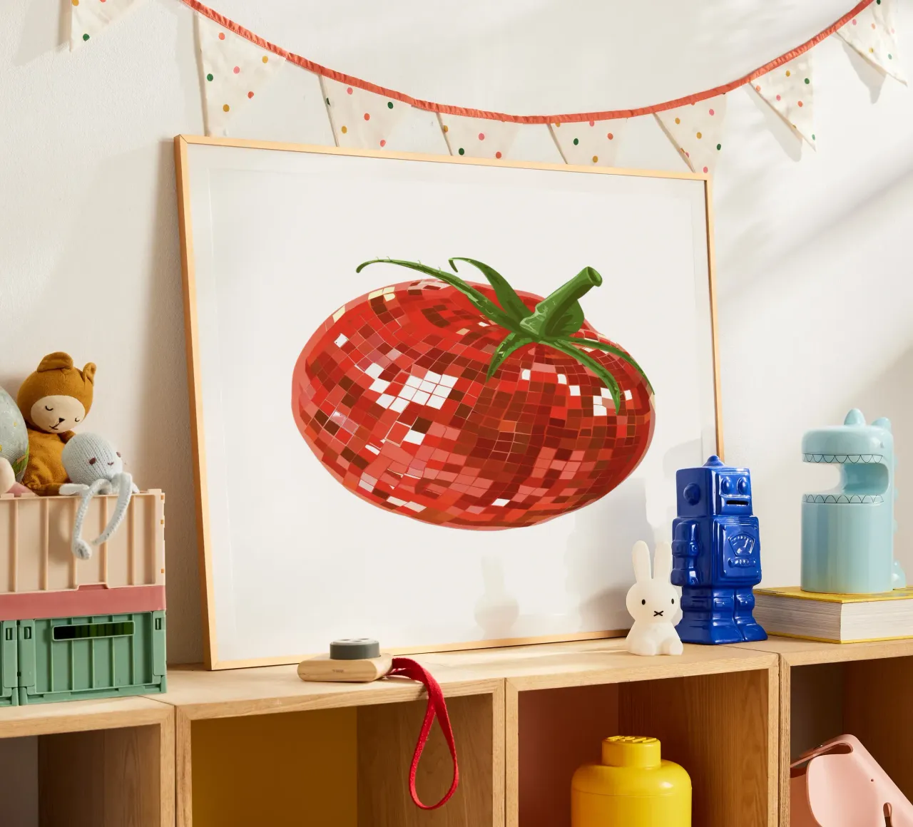 Pomodoro, Disco Ball in bianco carta hahnemühle da Peaches Art Prints