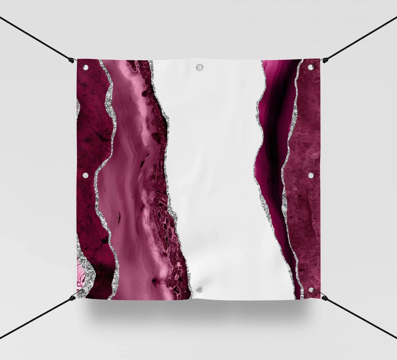 Agata bordeaux e argento Texture 06 telo in pvc da Gemstone Textures