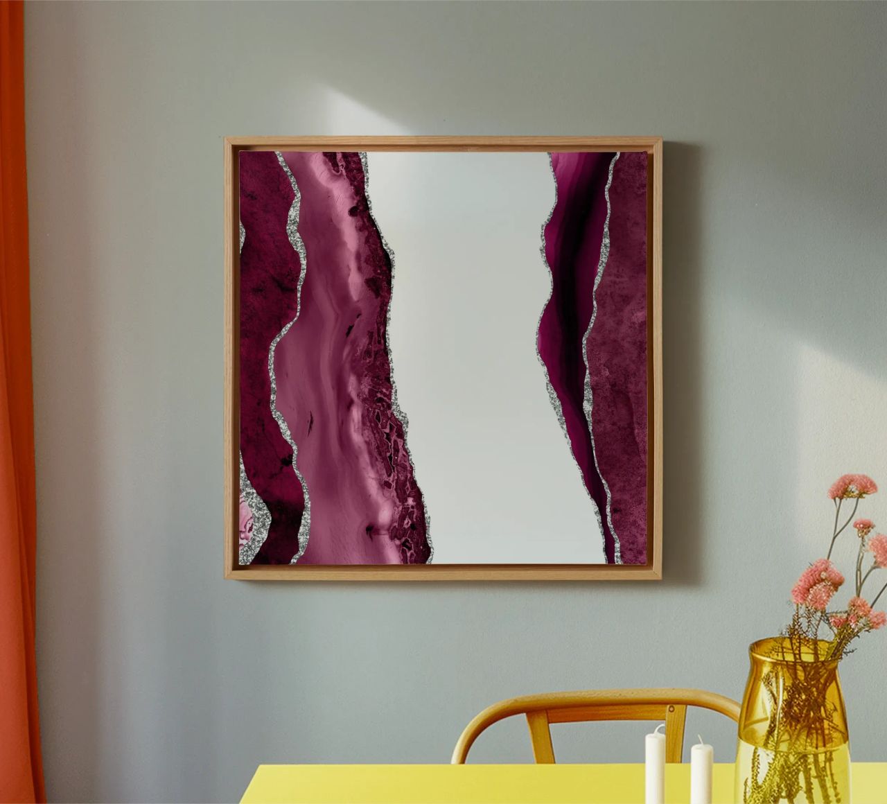 Agata bordeaux e argento Texture 06 tela da Gemstone Textures
