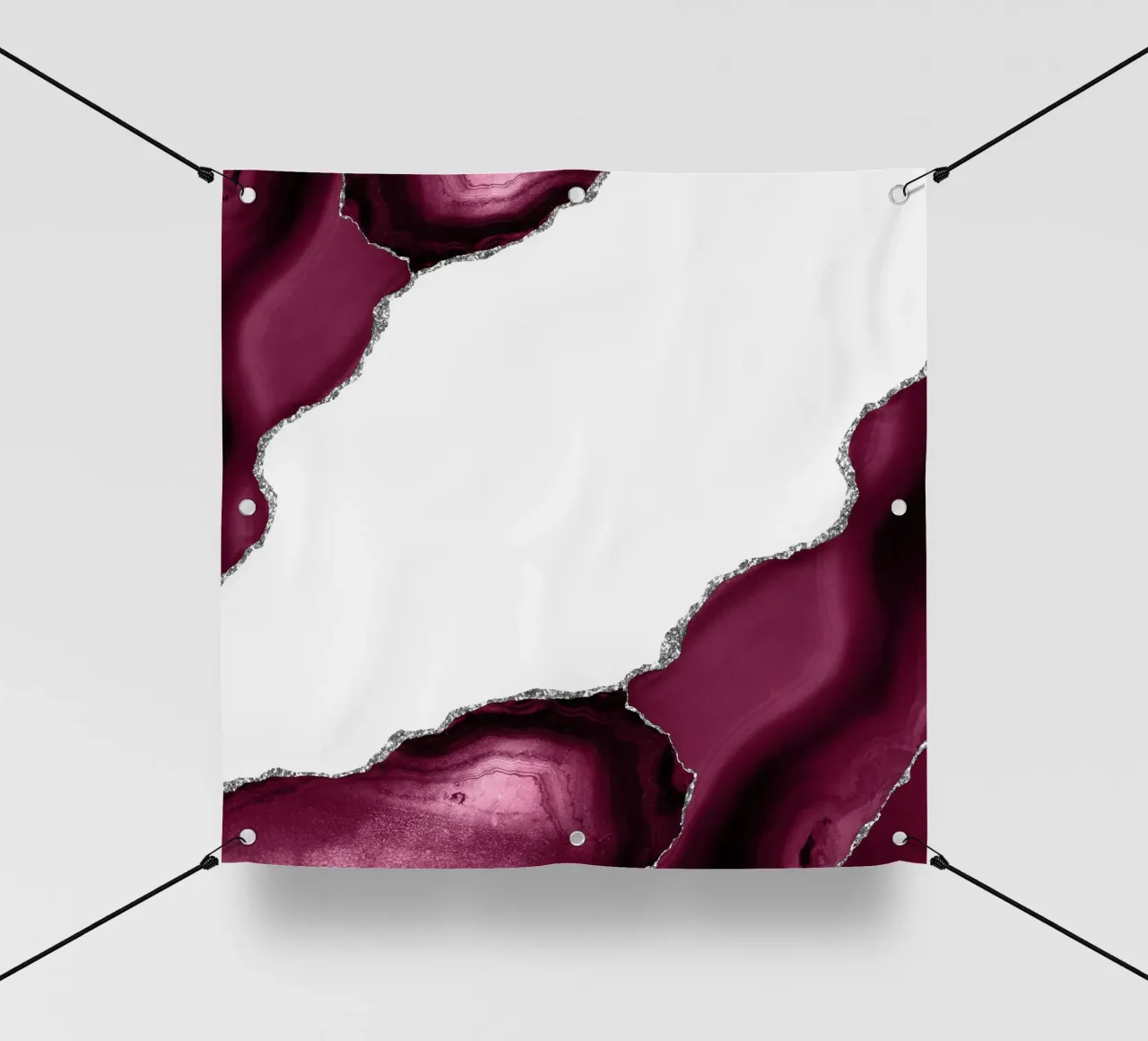 Agata bordeaux e argento Texture 08 telo in pvc da Gemstone Textures