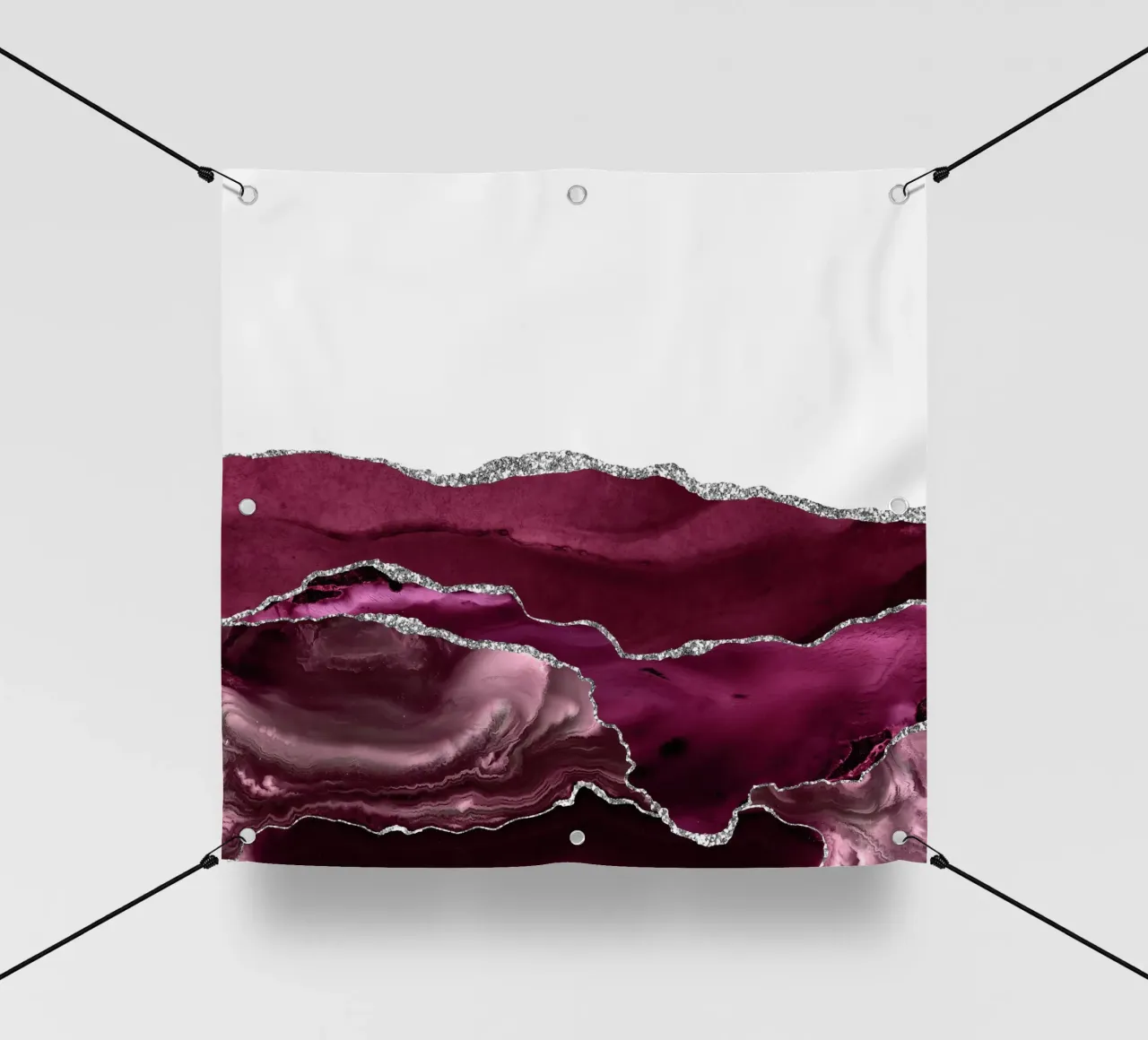 Agata bordeaux e argento Texture 11 telo in pvc da Gemstone Textures