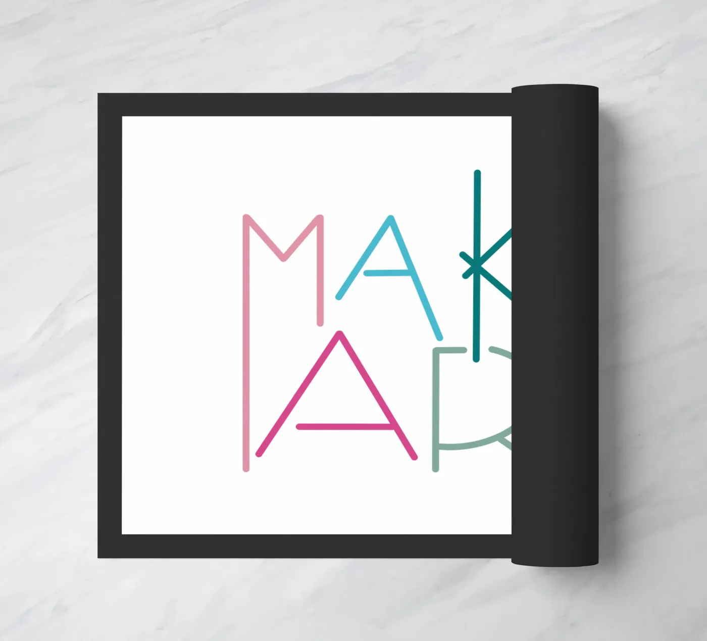 MAKE ART doormat by LIMITED EDITION LETTERS