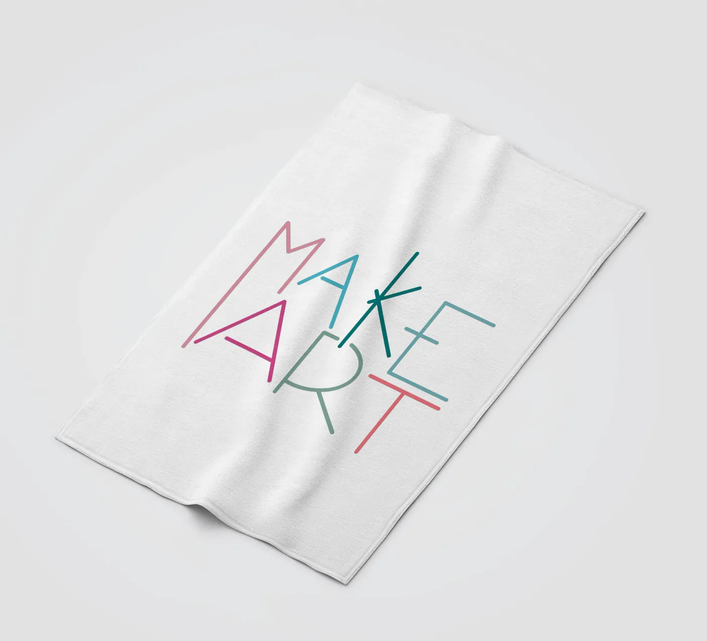MAKE ART fleece blanket by LIMITED EDITION LETTERS