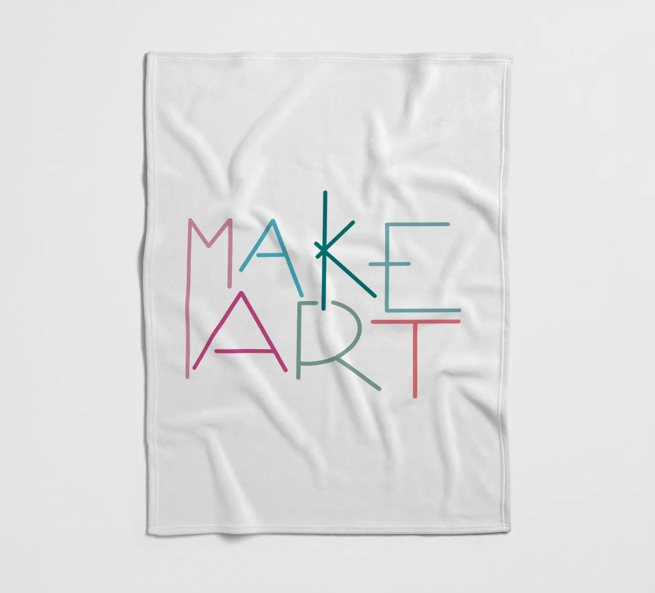 MAKE ART coperta in pile da LIMITED EDITION LETTERS