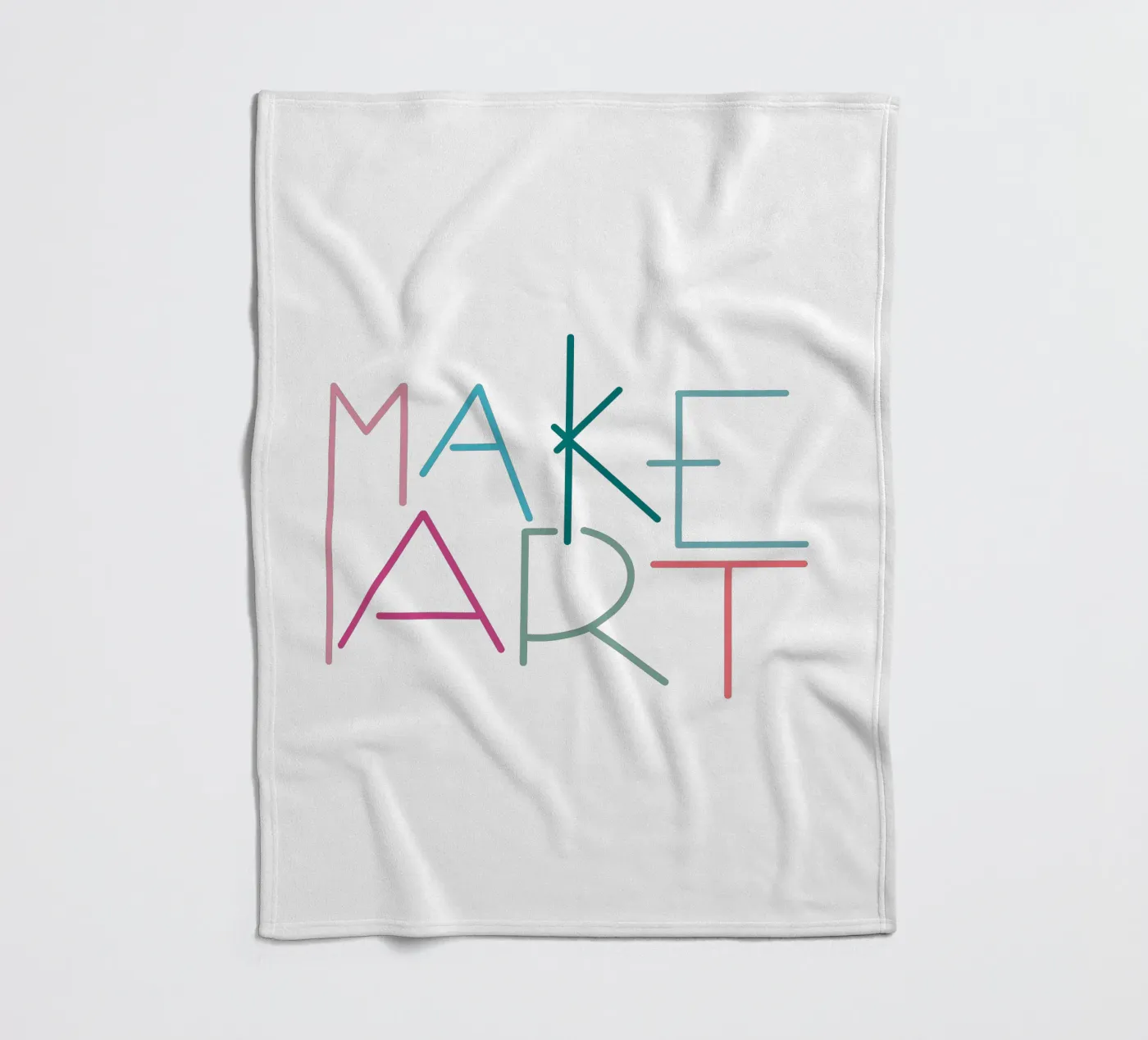 MAKE ART fleece blanket by LIMITED EDITION LETTERS