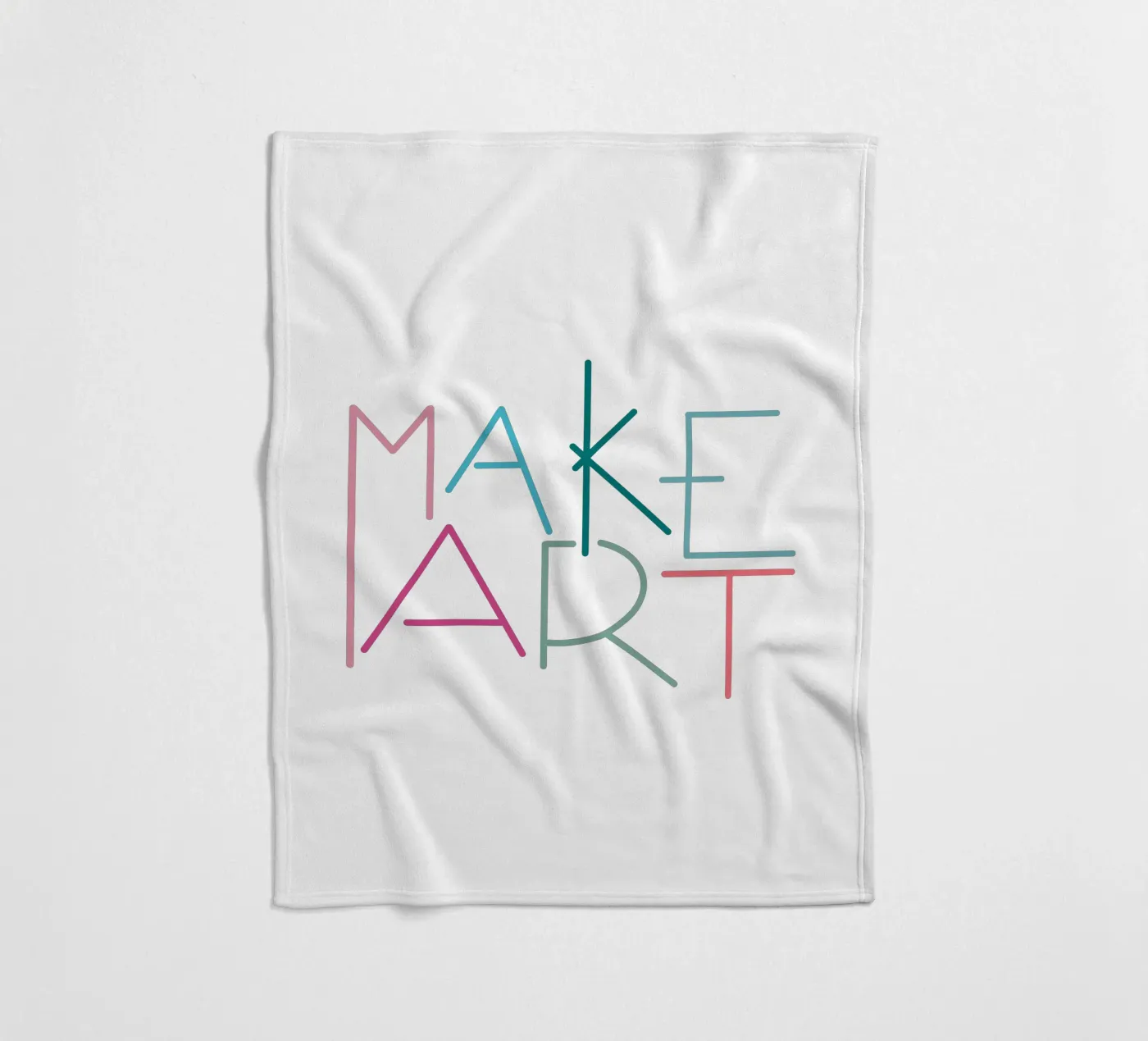 MAKE ART fleece blanket by LIMITED EDITION LETTERS