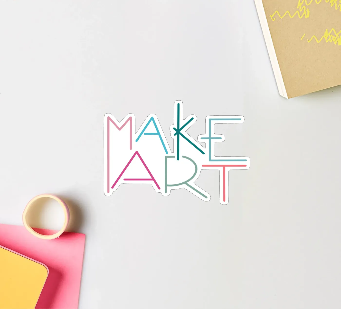 MAKE ART sticker by LIMITED EDITION LETTERS
