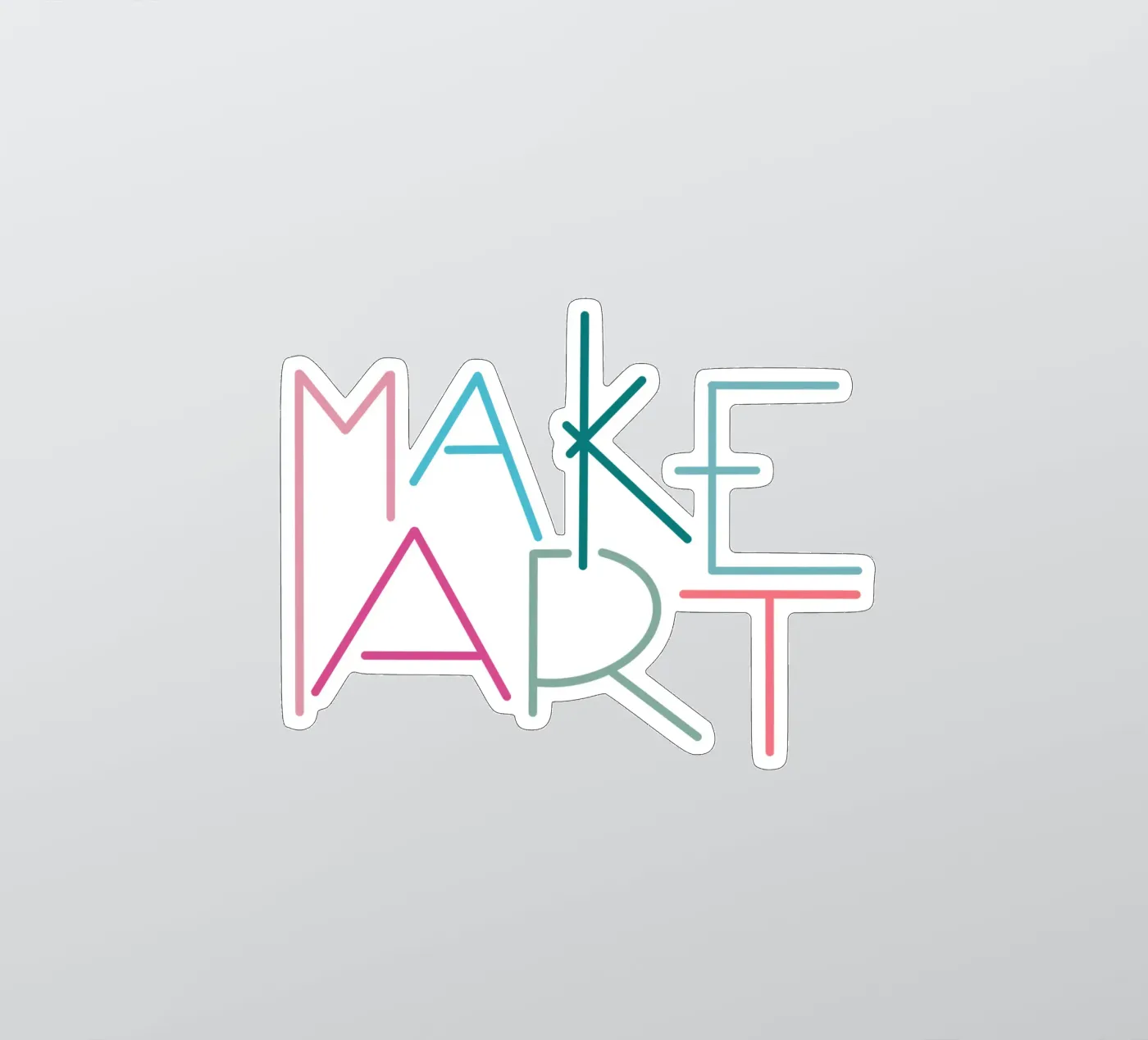 MAKE ART sticker by LIMITED EDITION LETTERS