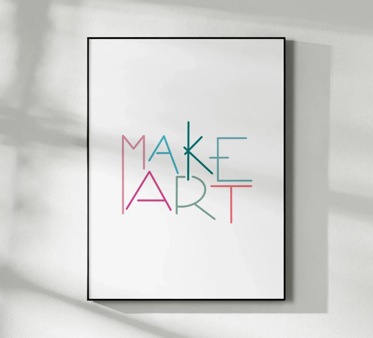 MAKE ART plexiglass da LIMITED EDITION LETTERS