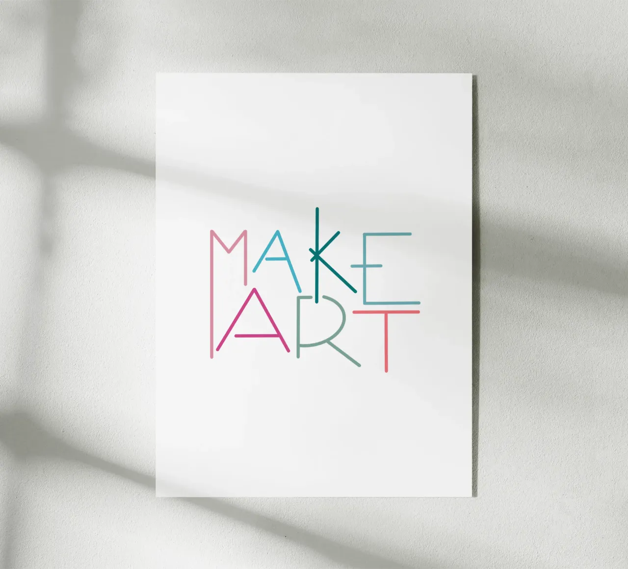 MAKE ART plexiglass da LIMITED EDITION LETTERS