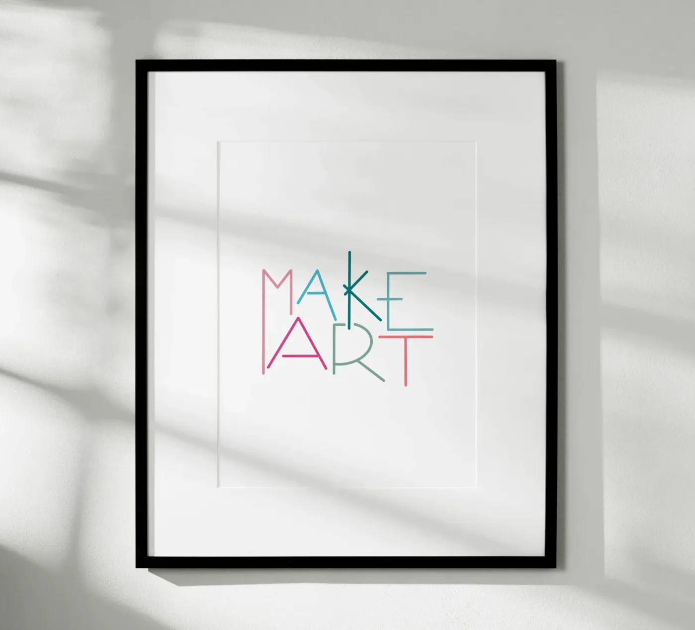 MAKE ART poster by LIMITED EDITION LETTERS