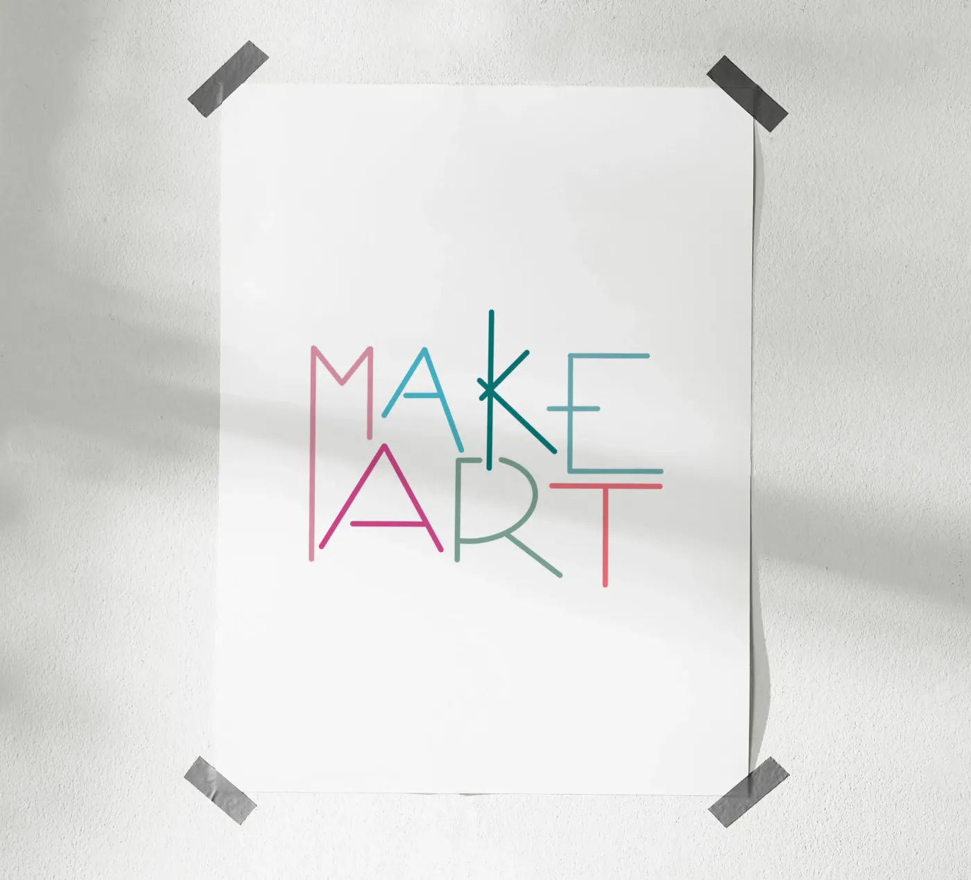 MAKE ART poster by LIMITED EDITION LETTERS